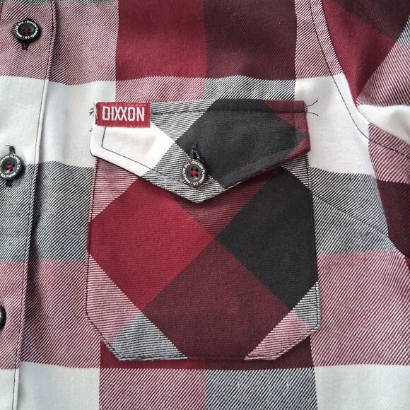 Dixxon Flannel Southpaw Shirt Women Small Purple Plaid Workwear Cabincore - Picture 9 of 9